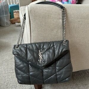 Yves Saint Laurent Black Quilted Shoulder Bag